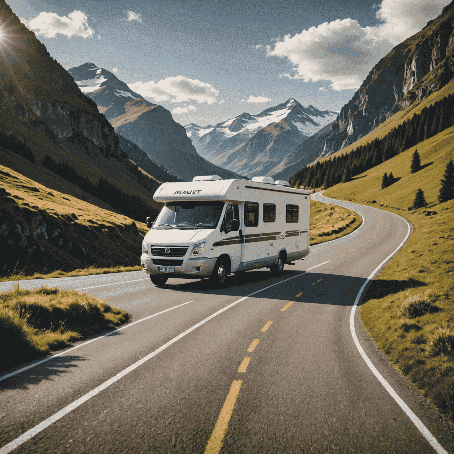 Maut-Travel logo featuring a stylized motorhome on a scenic road